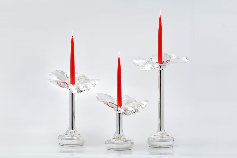 Objets de décoration - Plateau en cuir et argent - PLATA LAPPAS