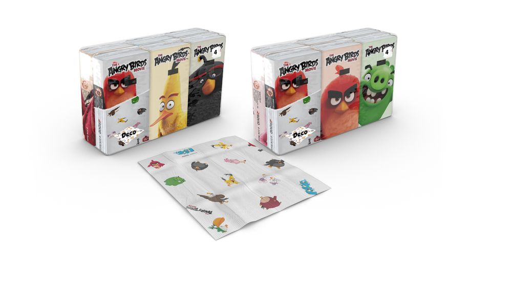 Mode enfantine - Mouchoirs en papier 6x9 Angry Birds - WORLD CART