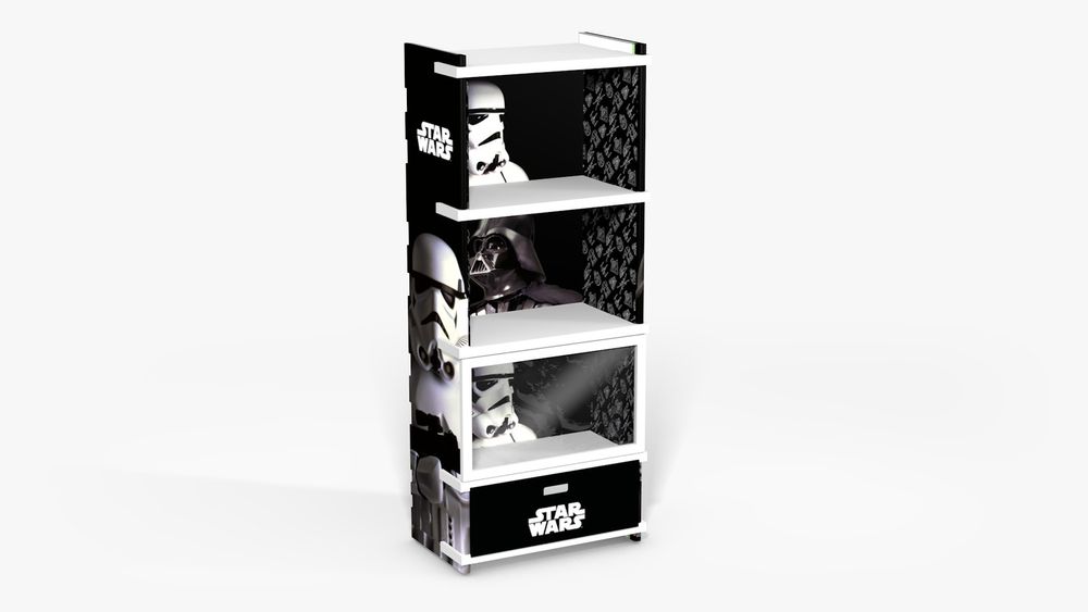Children's bedrooms - Cardboard Empire Large Showcase - CARTONAI