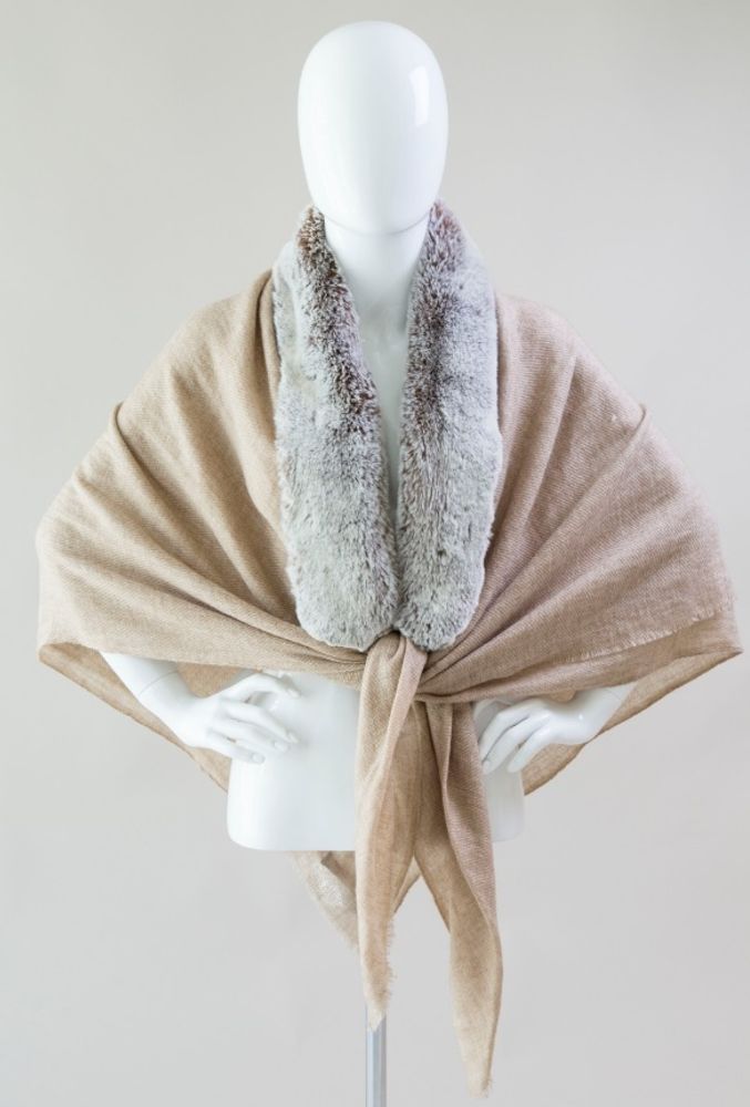 Scarves - Cashmere & Faux Fur Stoles - MAISON EVELYNE PRÉLONGE FRANCE