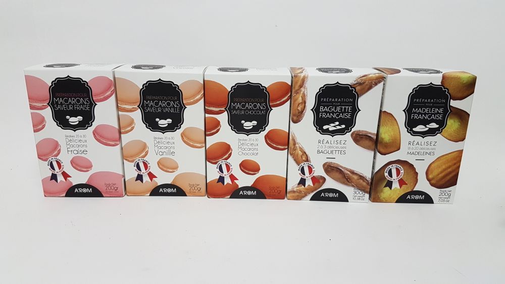 Épicerie fine - Préparation pour Pain / Madeleines / Brioches / Macarons - SMA DIFFUSION A'ROM