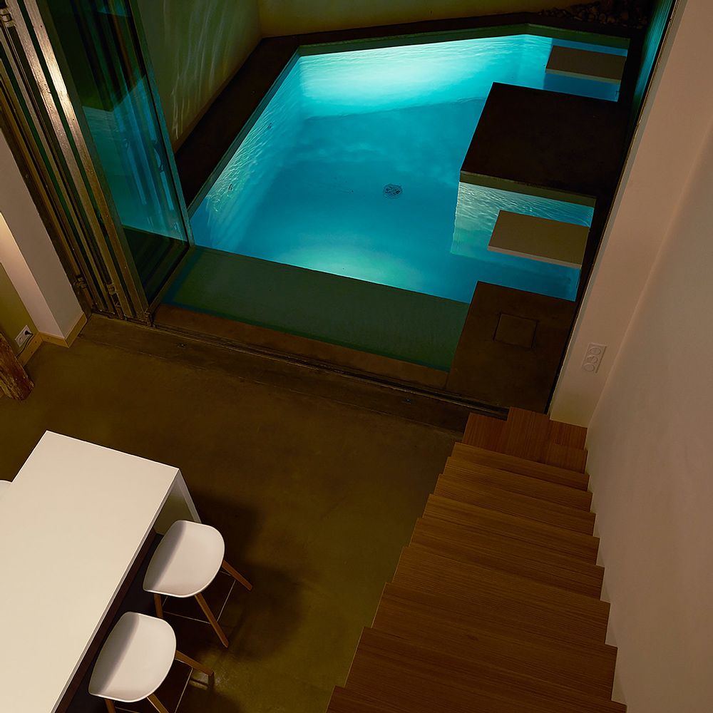 Piscines extérieures - Piscine urbaine - PISCINES CARRE BLEU