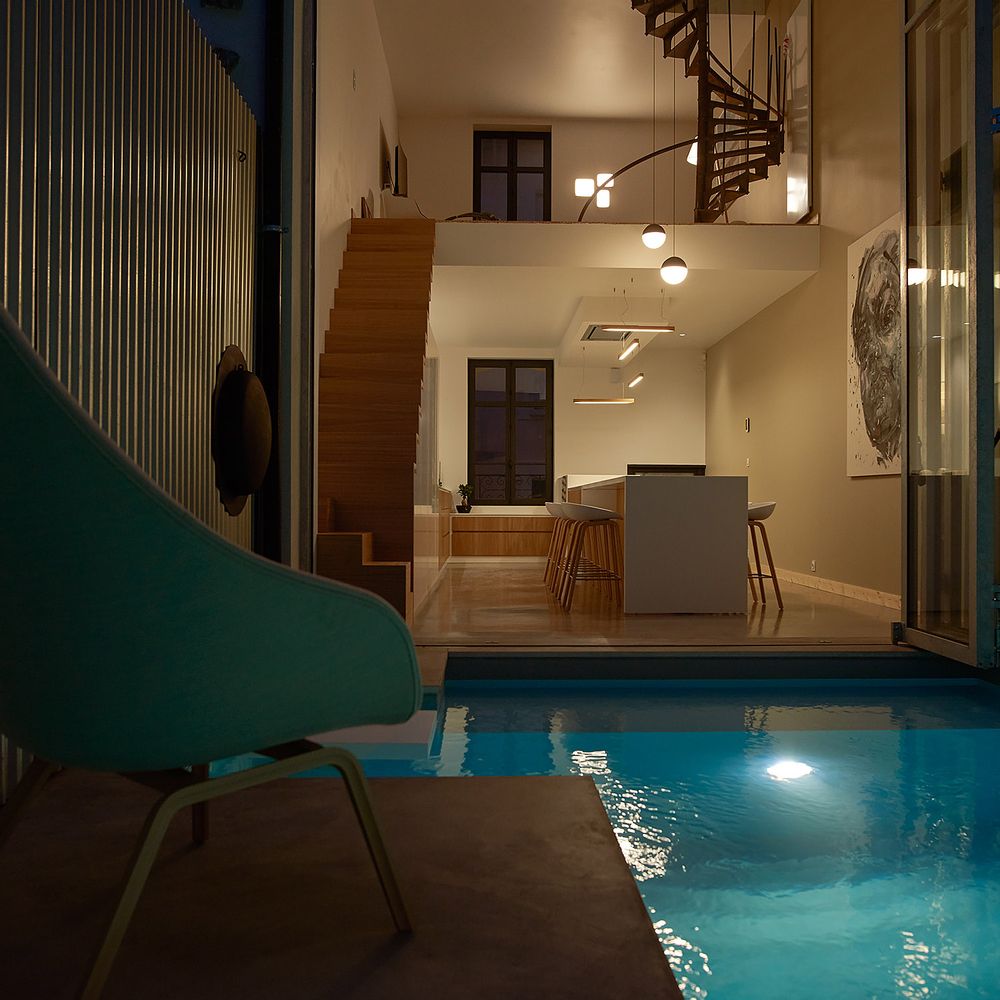 Piscines extérieures - Piscine urbaine - PISCINES CARRE BLEU