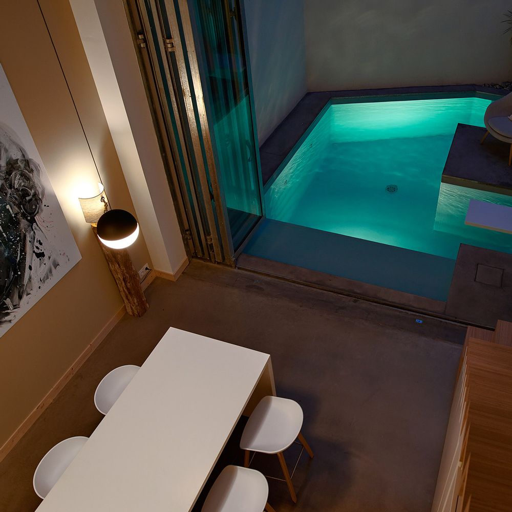Piscines extérieures - Piscine urbaine - PISCINES CARRE BLEU