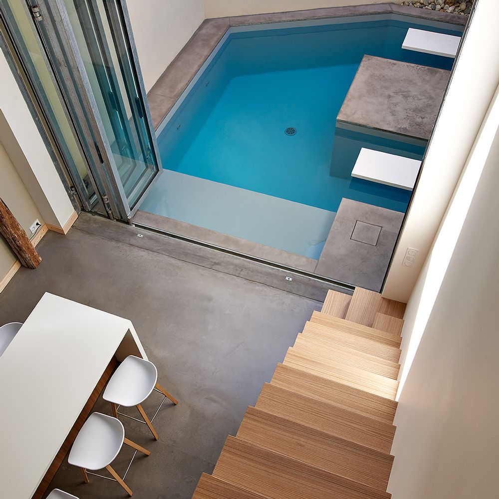Piscines extérieures - Piscine urbaine - PISCINES CARRE BLEU