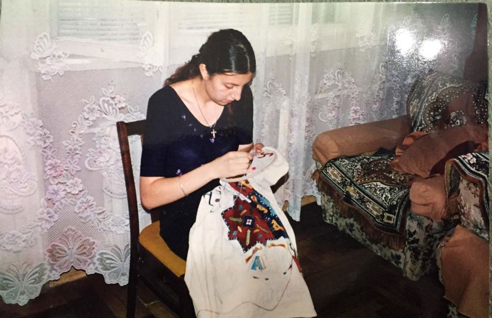 Comforters and pillows - Handmade silk Caucasian Embroidery , - D HOME