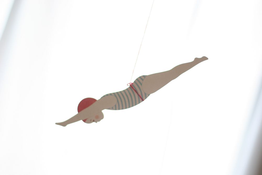 Papeterie - Swim Balloon Mobile card - SANTOKKI