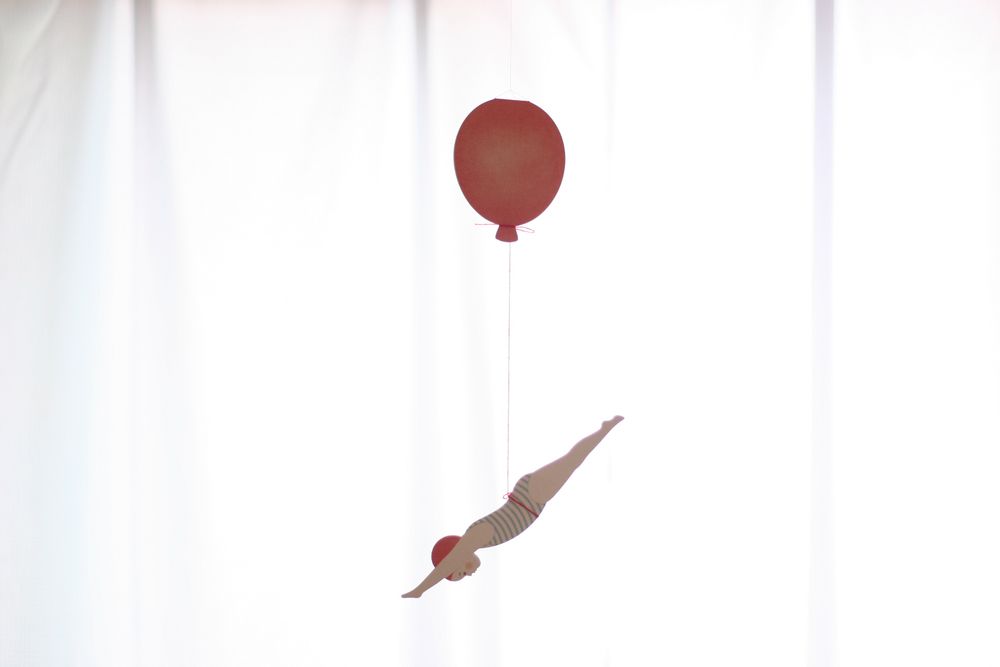 Papeterie - Swim Balloon Mobile card - SANTOKKI