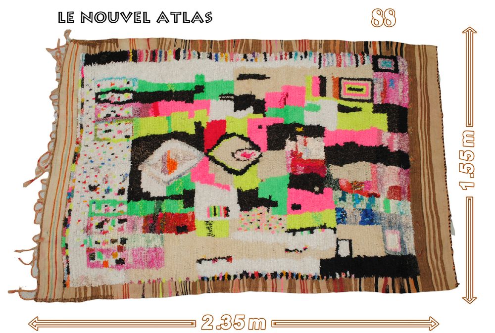 Tapis contemporains - AZILAL ,BENI OURAIINE, BOUCHEROUITE, MRIRT, HANBE, NATTE. - LE NOUVEL ATLAS