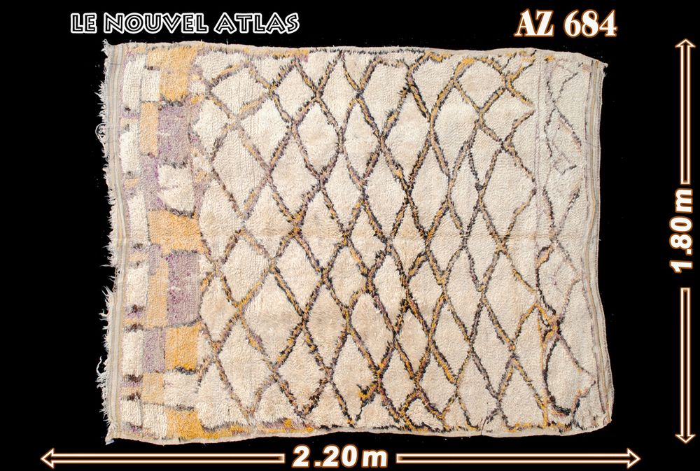 Tapis contemporains - AZILAL ,BENI OURAIINE, BOUCHEROUITE, MRIRT, HANBE, NATTE. - LE NOUVEL ATLAS