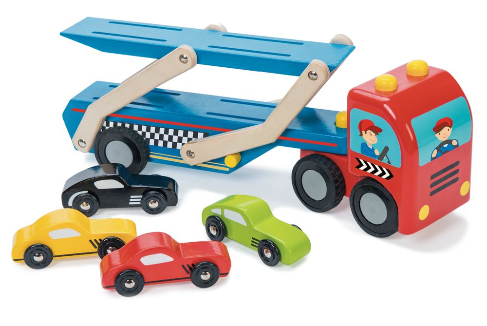 Jouets enfants - Transporteur de voiture de course - LE TOY VAN