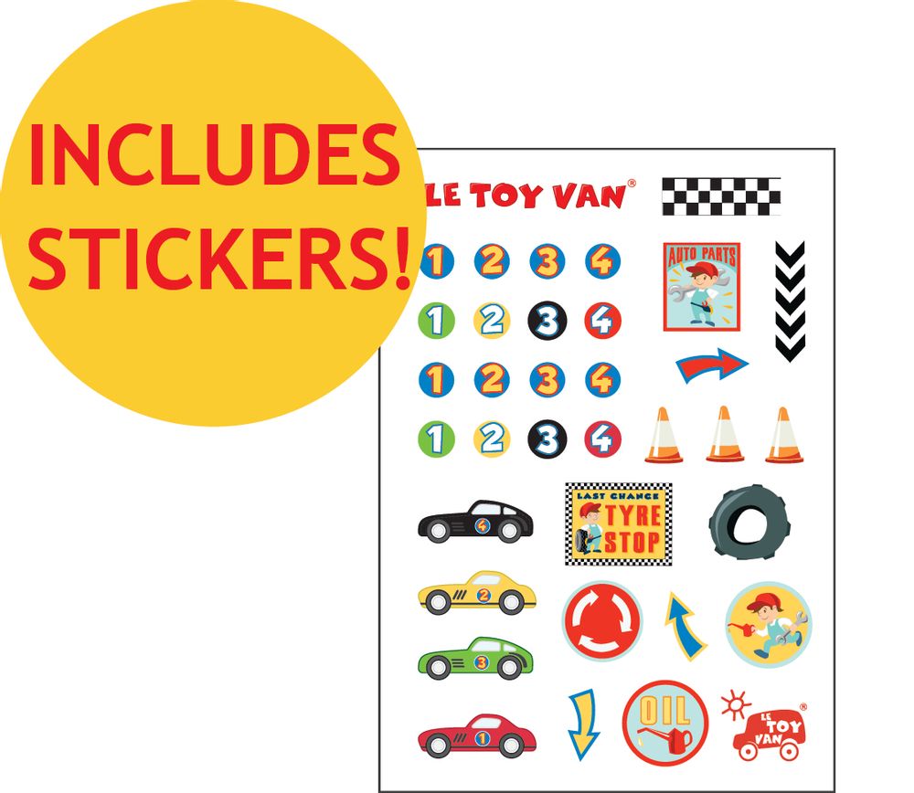 Jouets enfants - Transporteur de voiture de course - LE TOY VAN