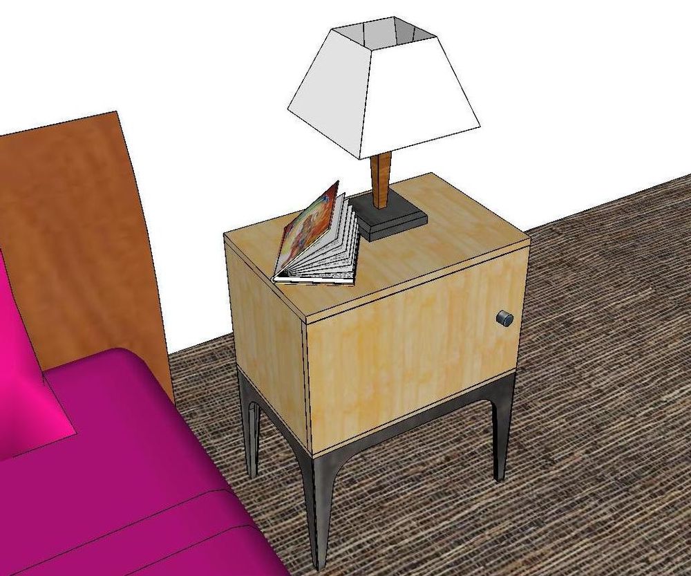 Storage boxes - bedside table Gazelle - QUATR' A