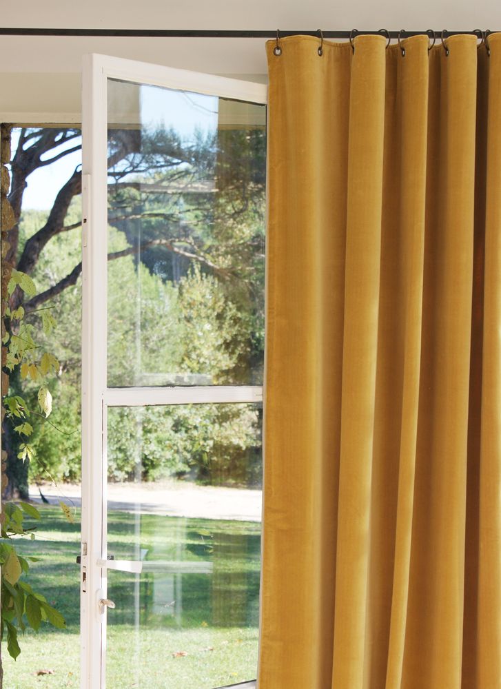 Curtains and window coverings - Curtain Tosca  in velvet - EN FIL D'INDIENNE...