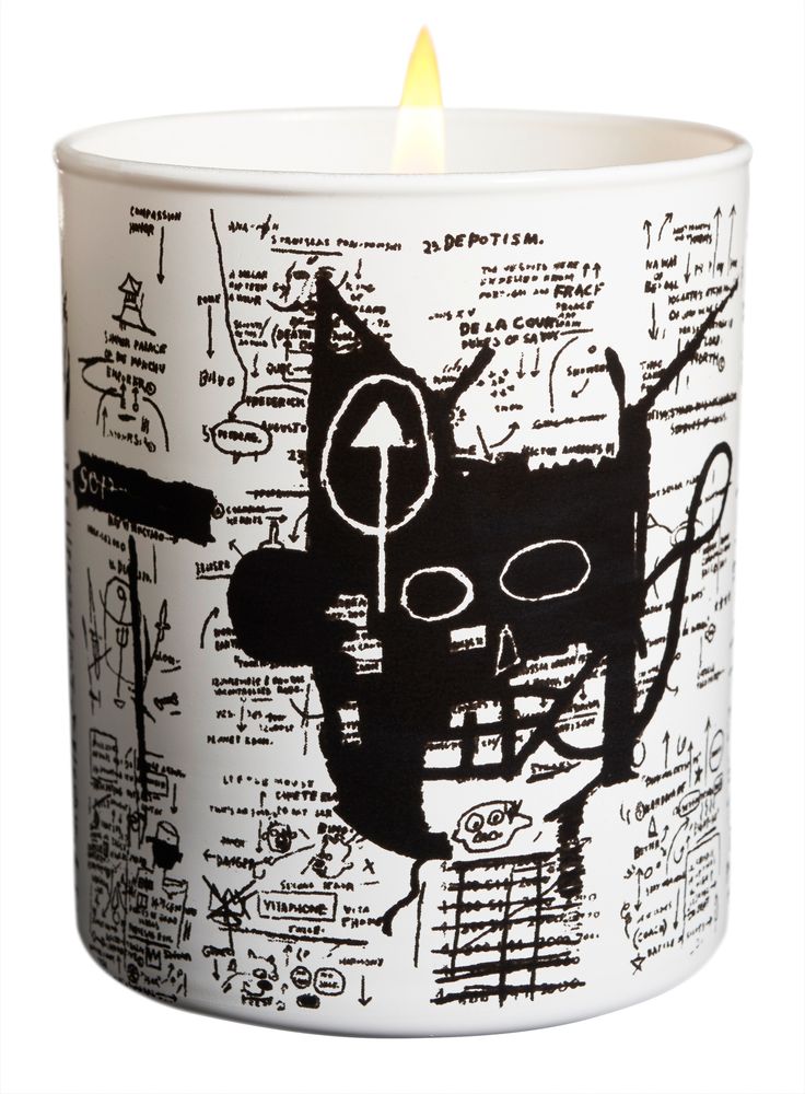Cadeaux - Jean-Michel BASQUIAT bougie parfumée - LIGNE BLANCHE PARIS