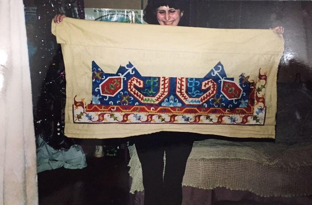 Comforters and pillows - Handmade silk Caucasian Embroidery , - D HOME