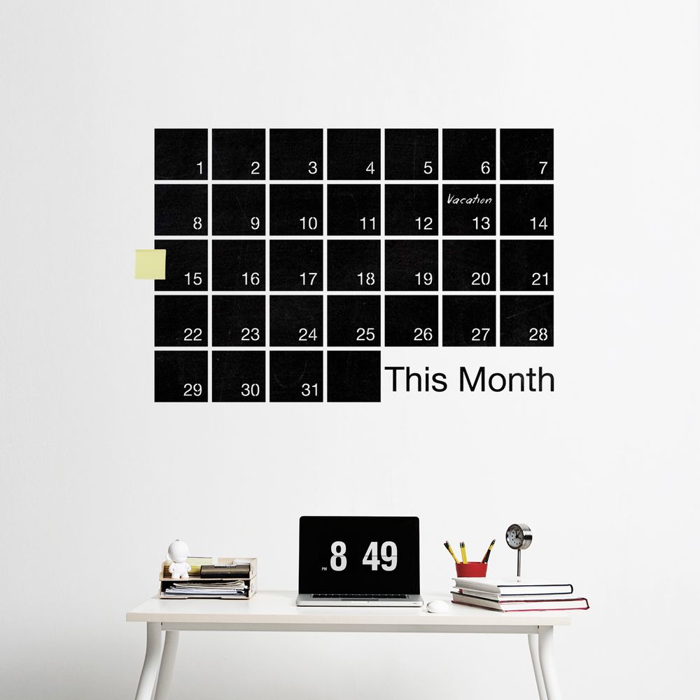Autres décorations murales - Mind Wall #M - Panneau adhésif mensuel - WEEW SMART DESIGN