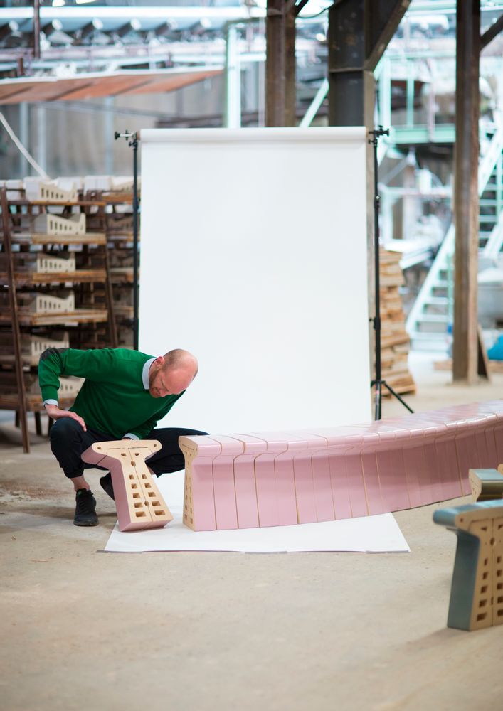 Canapés de jardin - Céramique Banc de brique  - LABEL / BREED