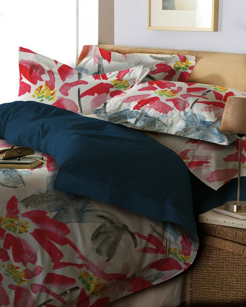 Autres linges de bain - Housse de couette — Rouge et Bleu | Flamingo - ZACCHISSIMI