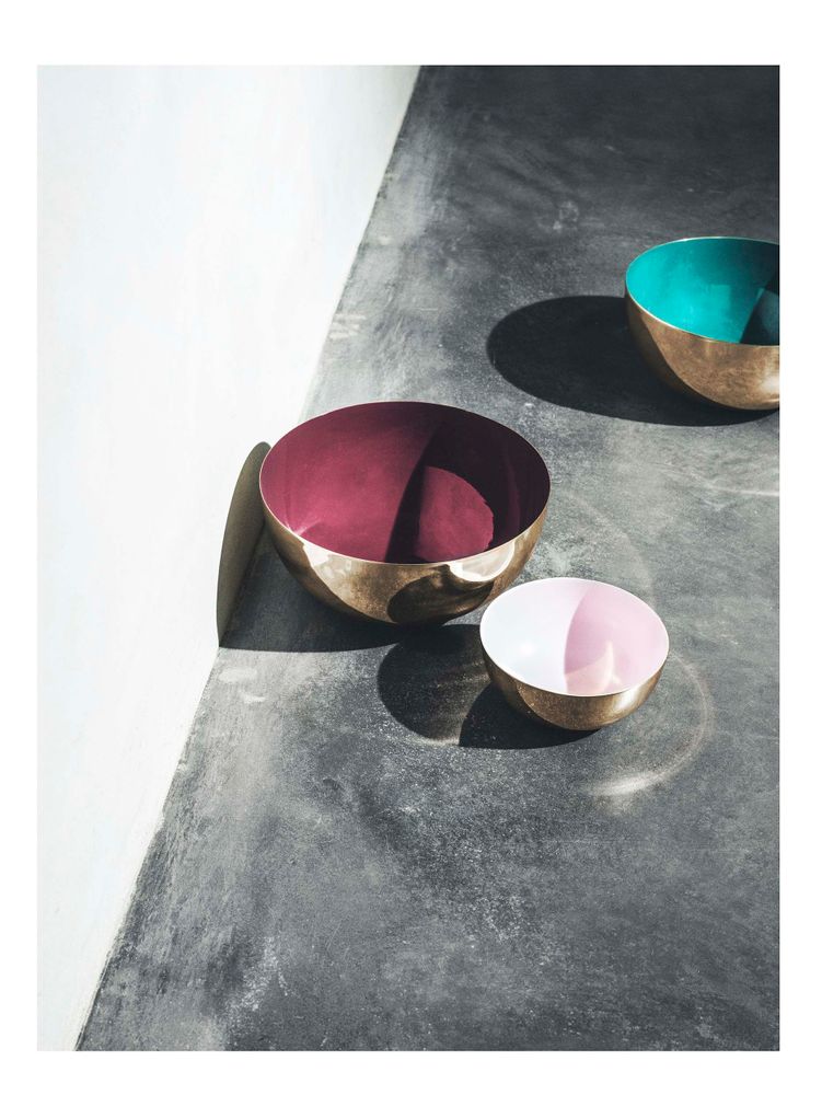 Decorative objects - Metal Bowl with enamel - LOUISE ROE COPENHAGEN