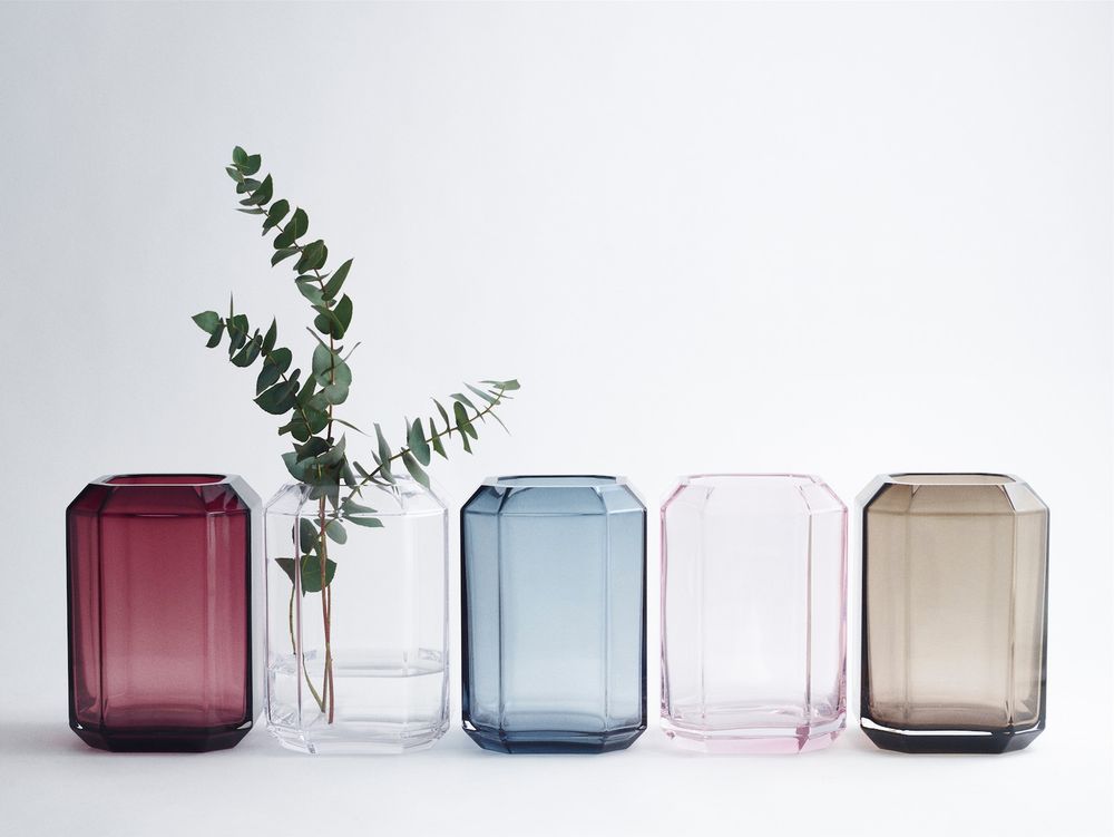 Vases - Jewel Vase Blue - LOUISE ROE COPENHAGEN