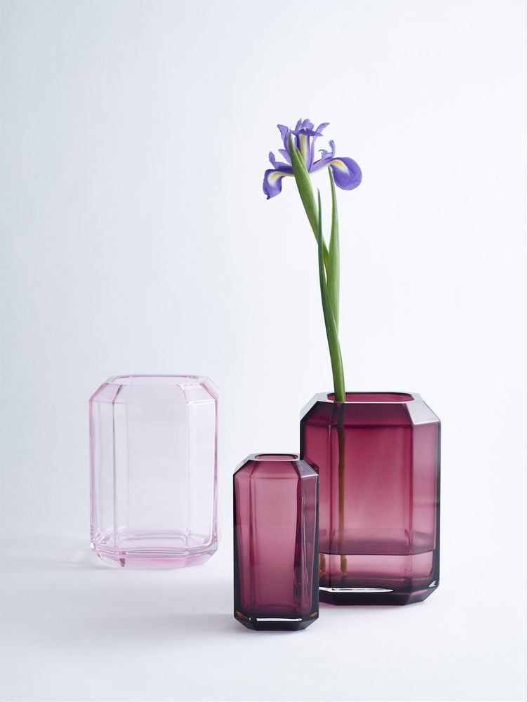 Vases - Jewel Vase Blue - LOUISE ROE COPENHAGEN