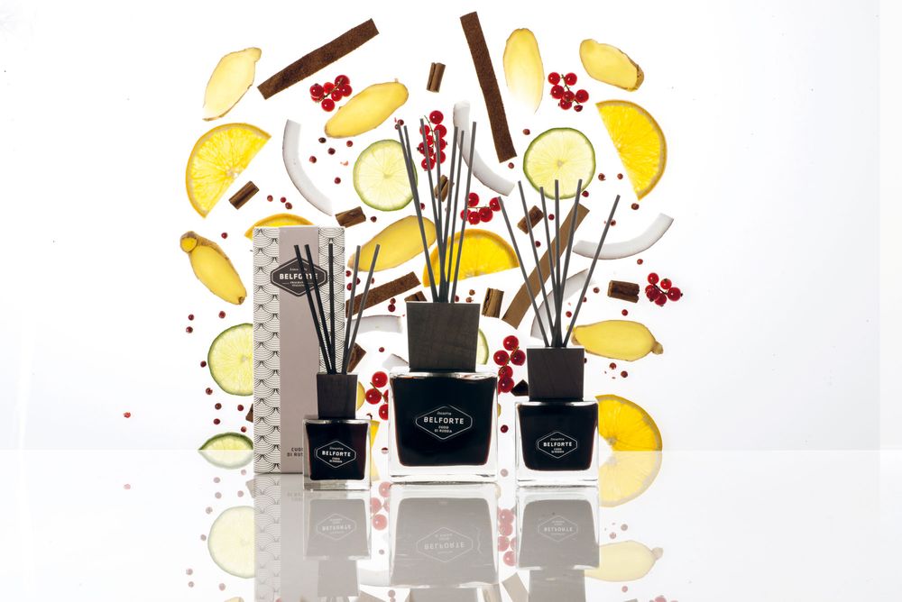 Parfums d'intérieur - Rattan Reed Diffuser and Room Spray - BELFORTE FRAGRANZE ITALIANE
