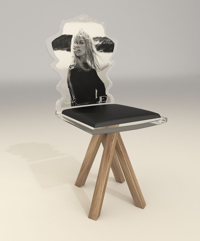 Chaises - Chaise Brigitte Bardot numérotée - FREDERIC JULIEN DESIGN