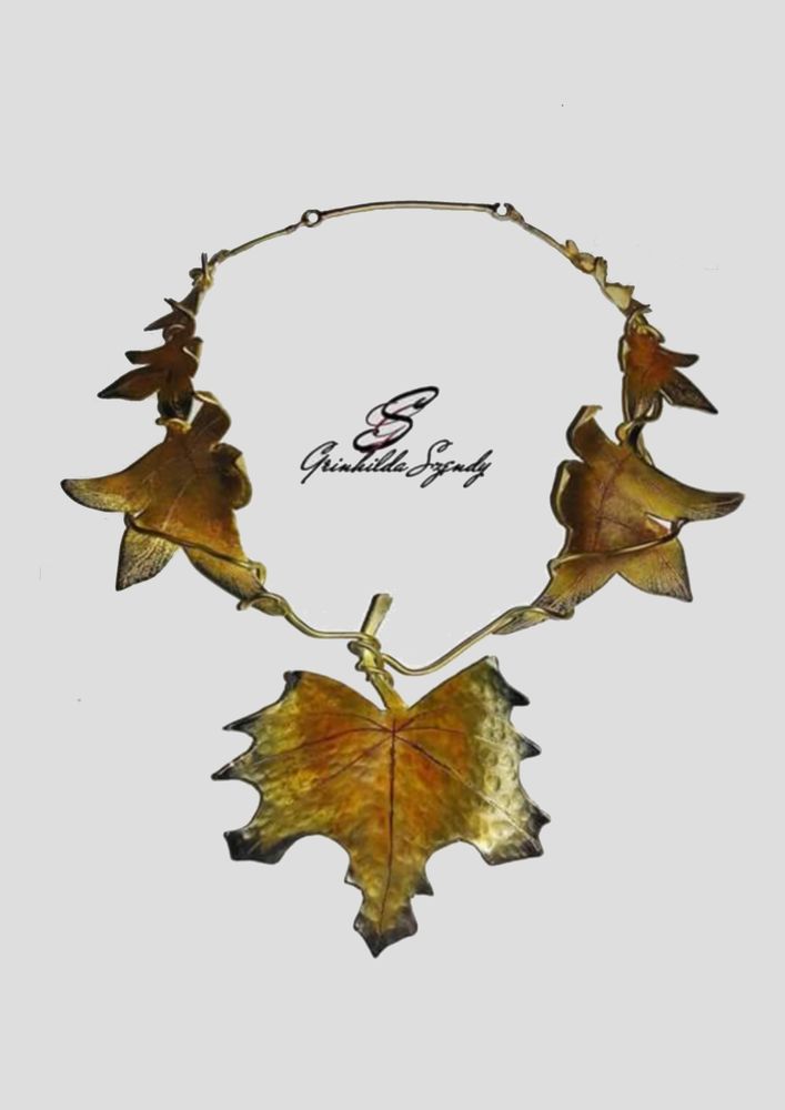 Bijoux - Collier "Feuilles d'Automne" - SZENDY GRINHILDA