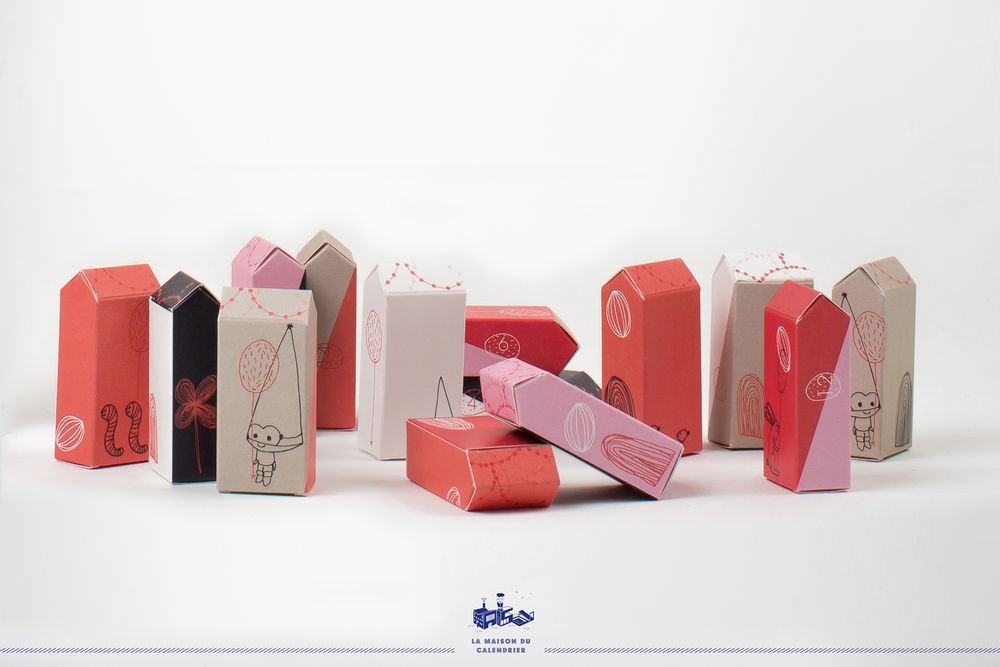 Papeterie - Calendrier de l'Avent - Modèle Pioupious - LA MAISON DU CALENDRIER