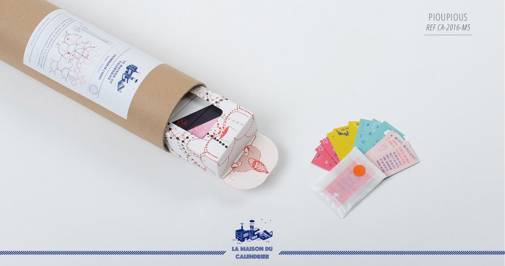 Papeterie - Calendrier de l'Avent - Modèle Pioupious - LA MAISON DU CALENDRIER