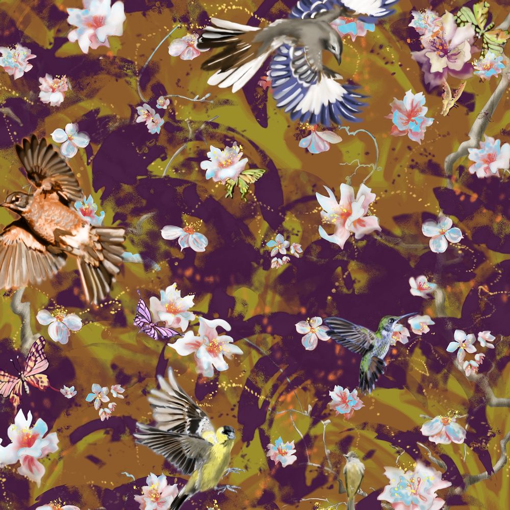 Upholstery fabrics - The Garden of Good and Evil collection - MUSHABOOM DESIGN
