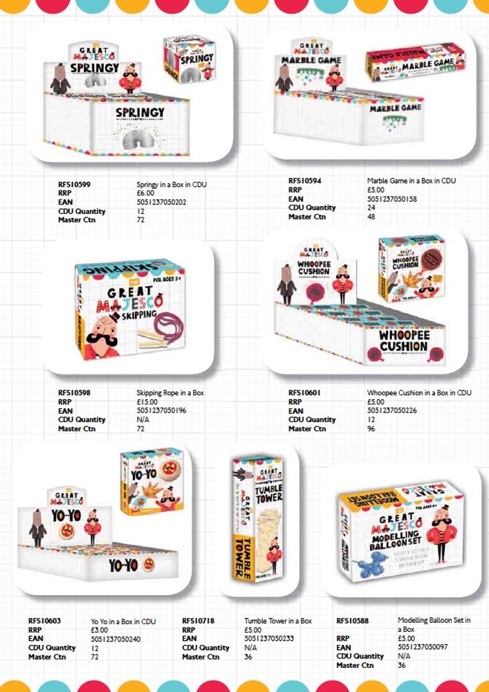 Children's games - Great Majesco Games Range - ROBERT FREDERICK LTD