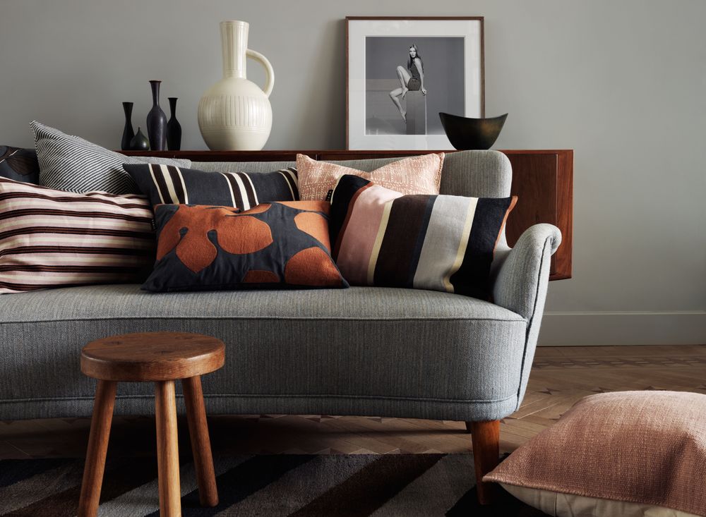 Homewear textile - TEXTILE MAISON Mulholland, Gable, Taylor, Citizen, Brando coussins. - LINUM AB