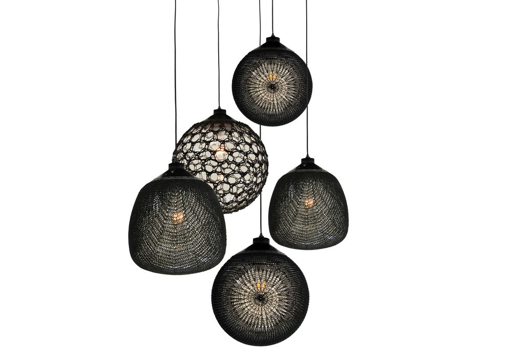 Outdoor hanging lights - Mr. Tricot: set of hanging lamps for outdoor and indoor use - MONSIEUR TRICOT