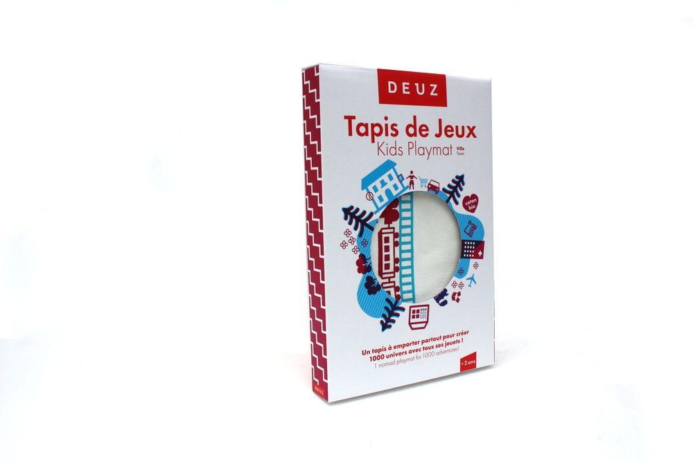 Jeux enfants - TAPIS DE JEUX - coton bio - DEUZ - TIME TO PLAY