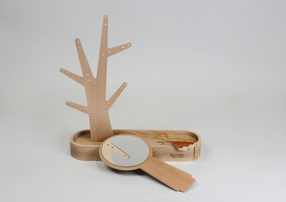 Design objects - Eden | jewelry tree and hand mirror - REINE MÈRE
