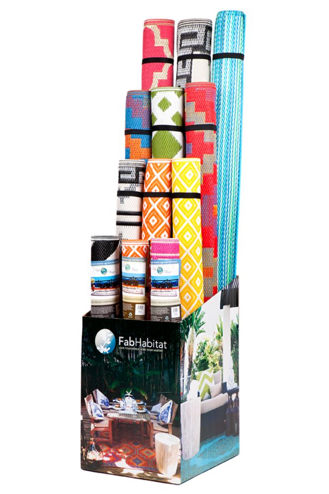 Design carpets - Recycled and recyclable polypropylene rugs. - FABHAB