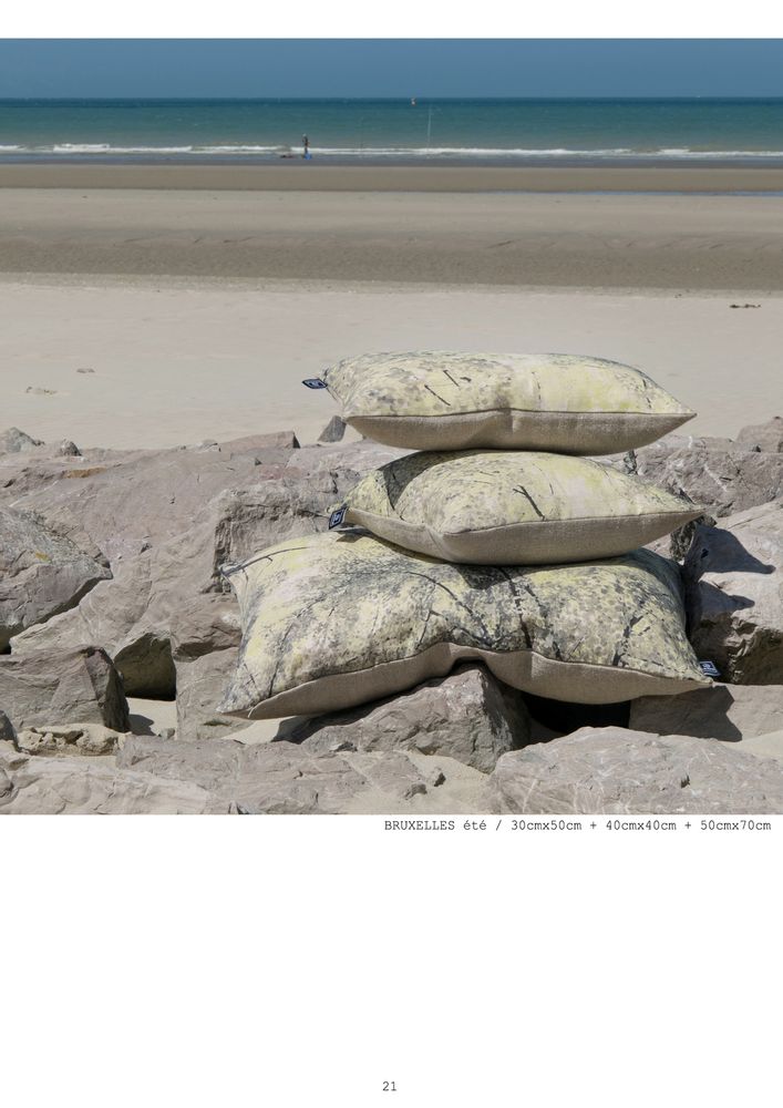 Coussins textile - coussins en lin Leligne made in France  - LELIGNE