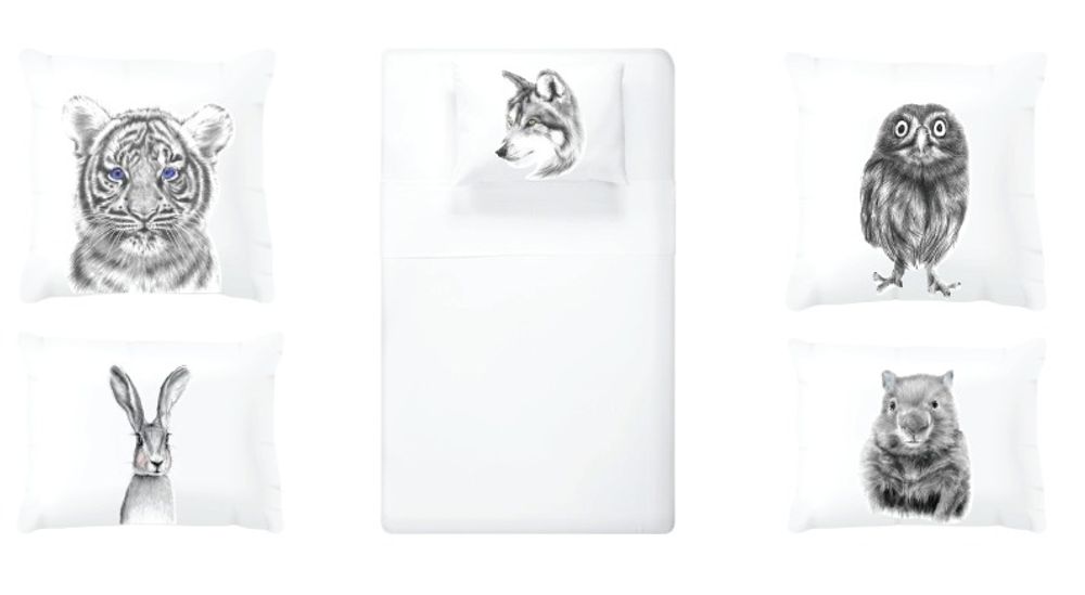 kids linen - Bedding sheets 100% TENCEL® - MISS PRINCESS AND LITTLE FROG