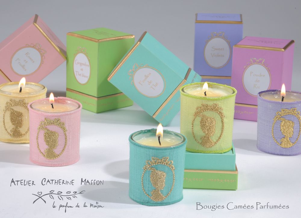 Customizable objects - Scented Candle Cameo - ATELIER CATHERINE MASSON