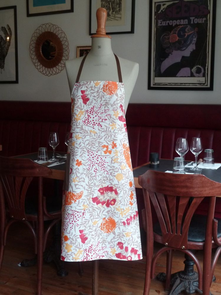 Homewear textile - Tablier Adulte en coton enduit - FLEUR DE SOLEIL