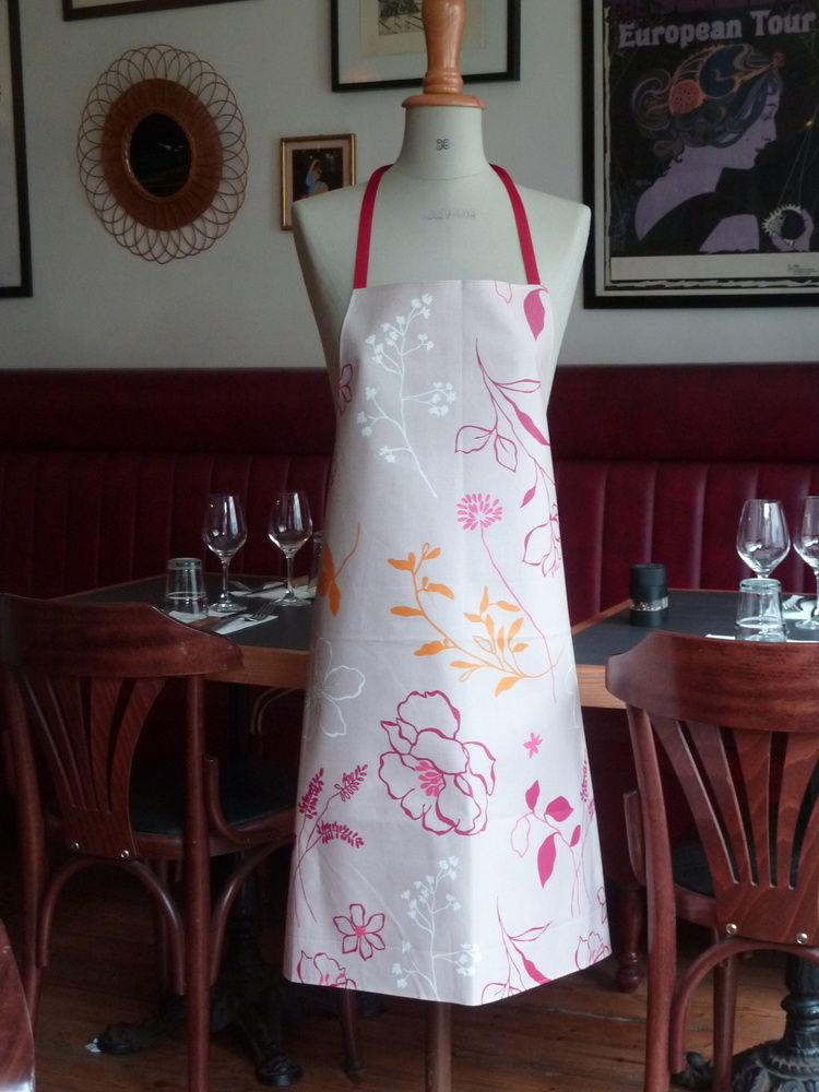 Homewear textile - Tablier Adulte en coton enduit - FLEUR DE SOLEIL