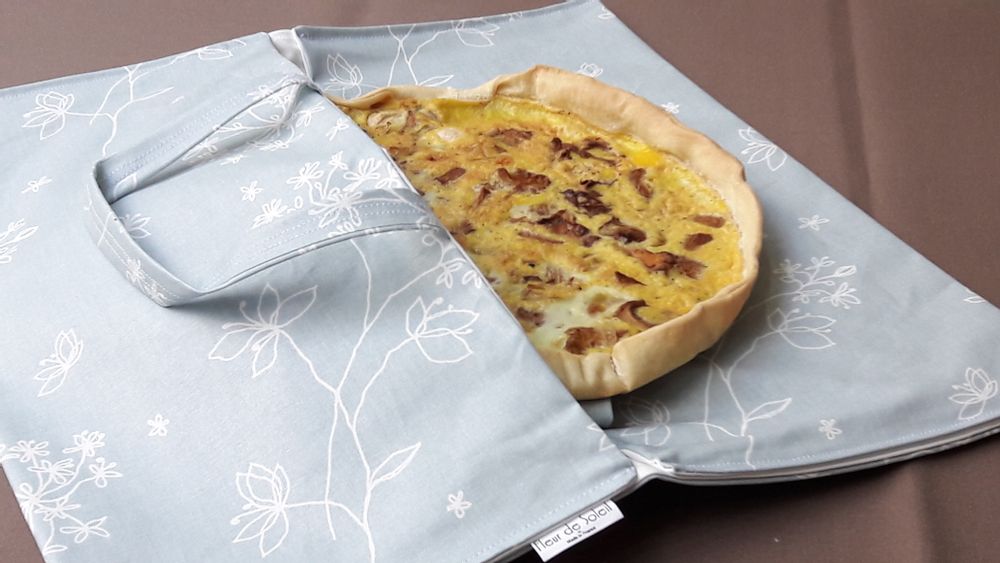 Kitchen linens - Wipeable Pie Carrier Bag - FLEUR DE SOLEIL