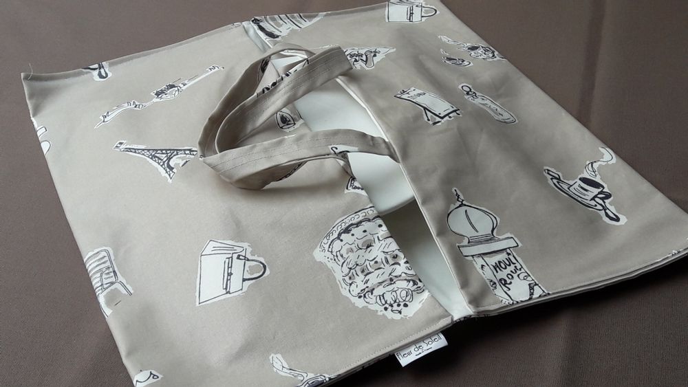 Kitchen linens - Wipeable Pie Carrier Bag - FLEUR DE SOLEIL
