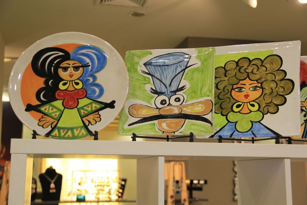 Platter and bowls - Pottery Plate and Pottery Tea Set - CREATIV EGYPT