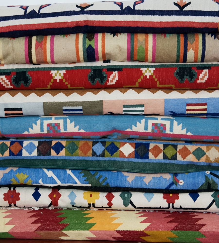 Tapis contemporains - Indian Dhurries (Rugs) - MAHOUT LIFESTYLE LTD