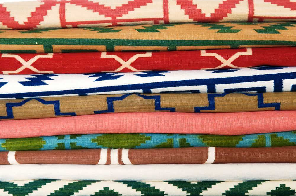 Tapis contemporains - Indian Dhurries (Rugs) - MAHOUT LIFESTYLE LTD