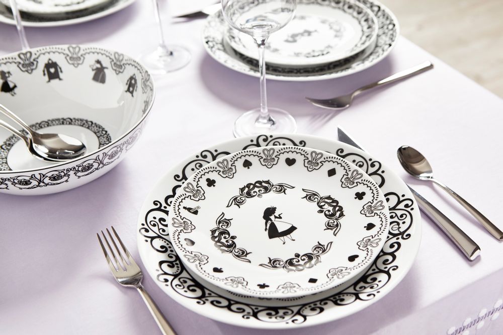 Assiettes au quotidien - COFFRET 4 ASSIETTES PLATES ALICE - LEBLON DELIENNE