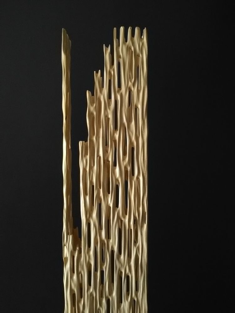 Floor lamps - carved furniture imitating the appearance of cardboard - ATELIER DEMÉ EBENISTE SCULPTEUR